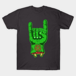 Zombie Metal Horns T-Shirt